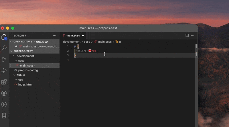 Preprosでコンパイル