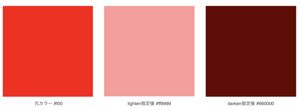 カラー明るさ変化