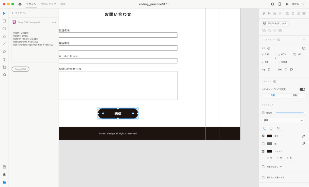 copy CSS from panel使い方