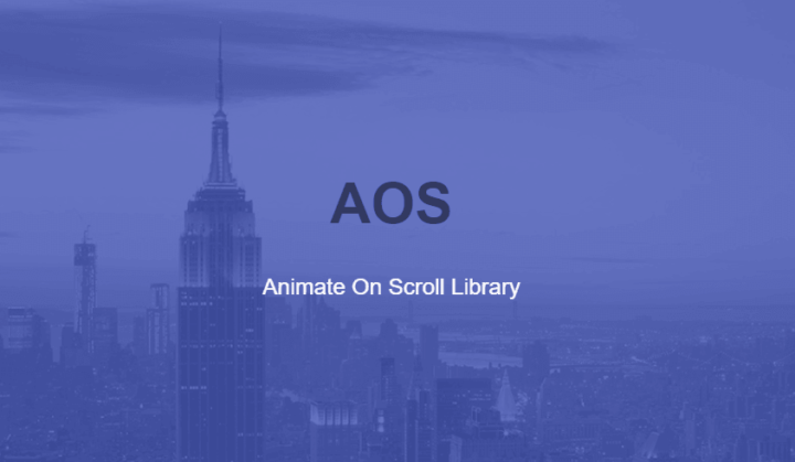AOS animate on scroll library