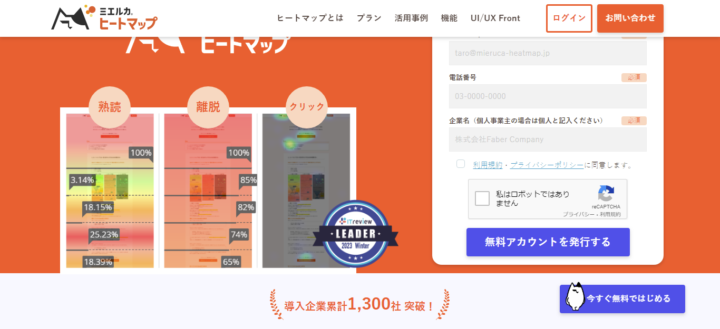 ミエルカヒートマップ