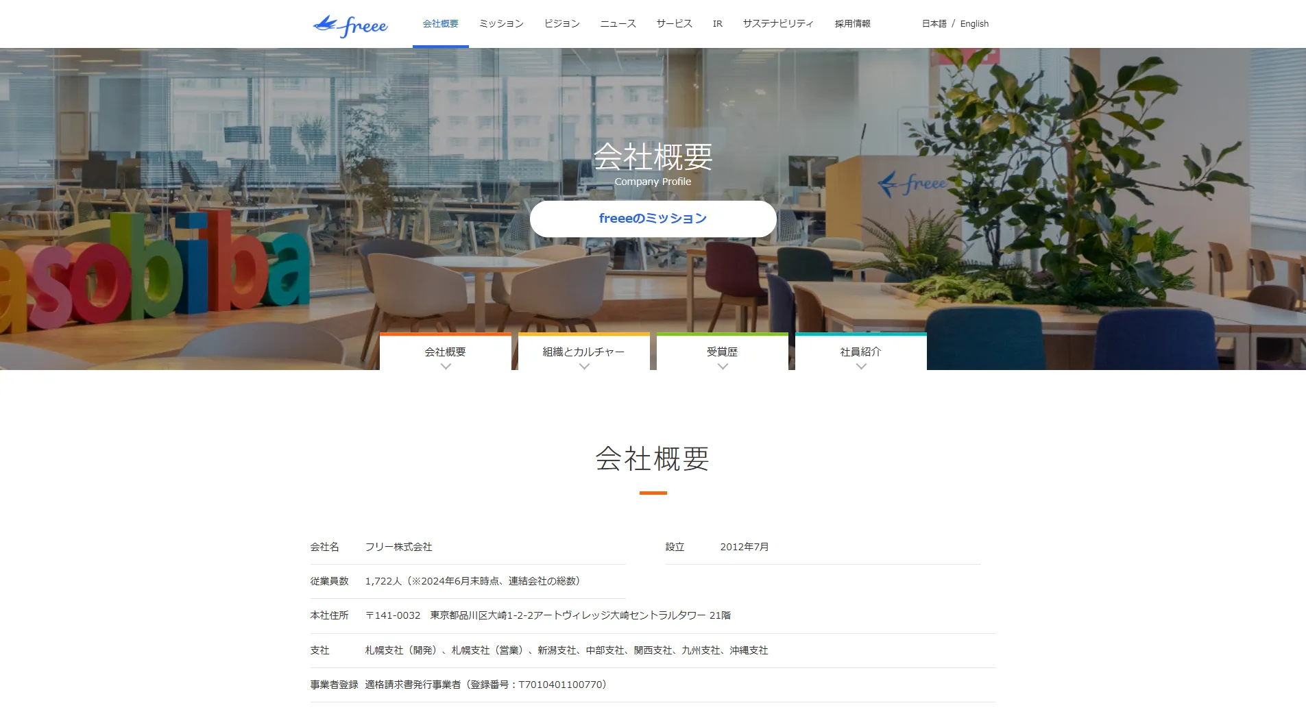 フリー_会社概要